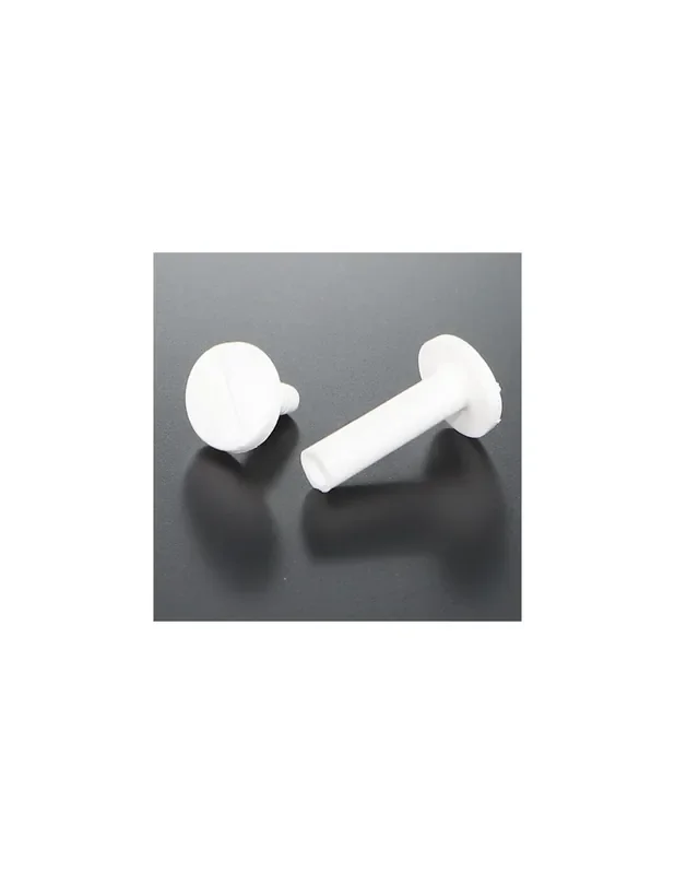 1 x Tornillo encuadernador M6X60 diámetro Tubo 8 Nylon blanco 2 piezas macho hembra Nuevo Modelo