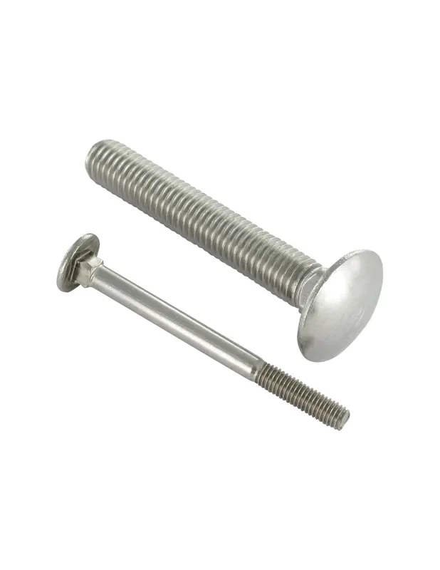 1 x Tornillo metales Cabeza redonda cuello cuadrado Inoxidable A4 M12X90 roscado parcial Novedad