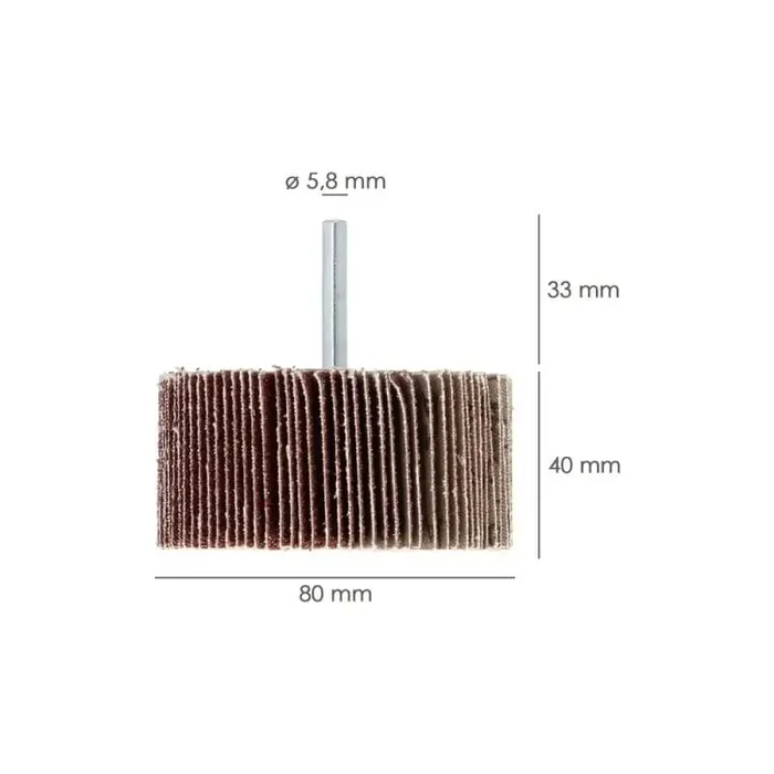 Abanico Lija Grano 60 80x40mm Gran Oferta