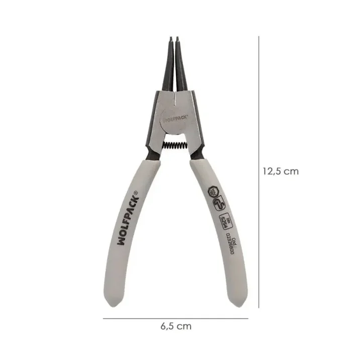 Alicates Arandelas Exteriores Recto 125 mm Acero Din 5254 Certificado