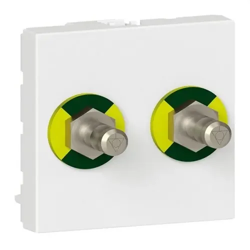 BASE AUDIO MOSAIC SPEAKON 4 CONTACTOS 2 MÓDULOS, BLANCO Oferta