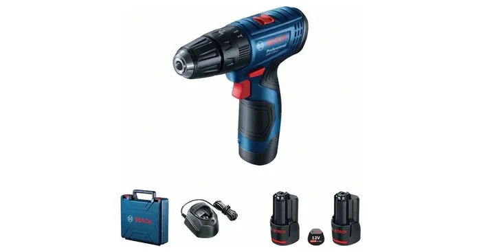 BOSCH Atornillador combinado inalámbrico GSB 120-LI Professional, 2x12V 2.0Ah 06019G8100 Marca Reconocida