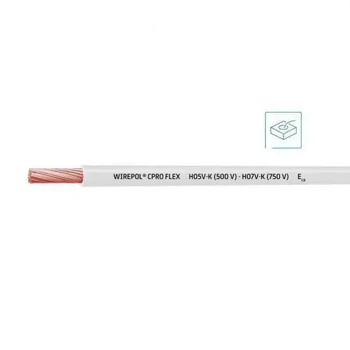CABLE WIREPOL CPRO FLEX H05V-K(500V)-H07V-K(750V)1×1,5 BL(SE SUMINISTRA CJ.200m) Directo De Fábrica