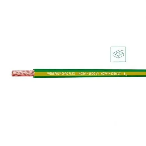 CBL.WIREPOL CPRO FLEX H05V-K(500V)-H07V-K(750V)1G6 AM./VD(SE SUMINISTRA CJ.100m) Stock Limitado