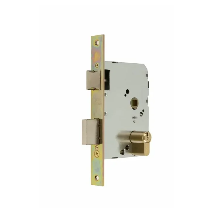 CERRADURA EMBUTIR SERIE 2501 2501 LATONADO 45 MCM Popular