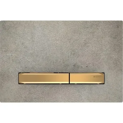 Certificado PULSADOR GEBERIT Sigma50 DOBLE DESCARGA LATÓN EFECTO HORMIGÓN 329x191x48mm