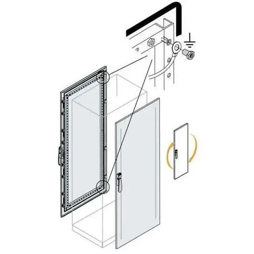 Garantía Incluida PUERTA CIEGA IS2 2000x300mm RAL 7035
