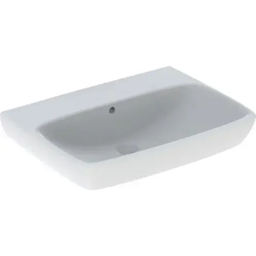 LAVABO SELNOVA SQUARE 65cm T=48cm TOMA GRIFO SIN REBOSADERO VISIBLE BLANCO Hecho A Mano