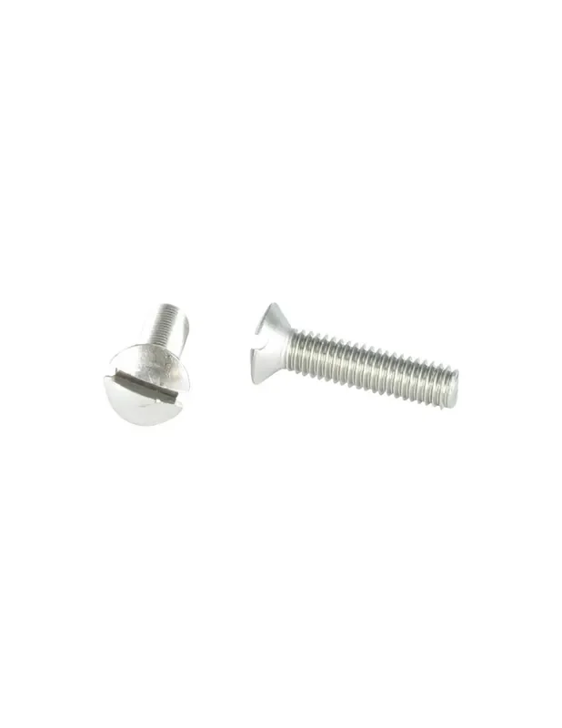 Moderno 1 x Tornillo metales Inoxidable A2 cabeza fresada abombada ranura M6X25
