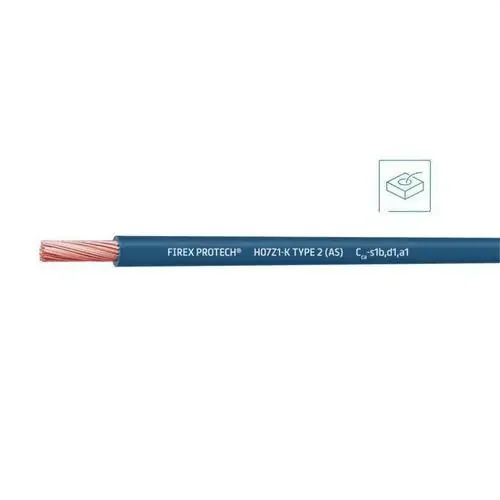 Moderno CABLE FIREX PROTECH 750V(AS)H07Z1-K TYPE 2(AS)1×1,5 AZ(SE SUMINISTRA CJ.100m)