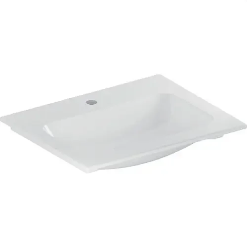 Oferta Limitada LAVABO PARA MUEBLE ICON 60cm T=48cm TOMA GRIFO CENTRO REBOSADERO BLANCO