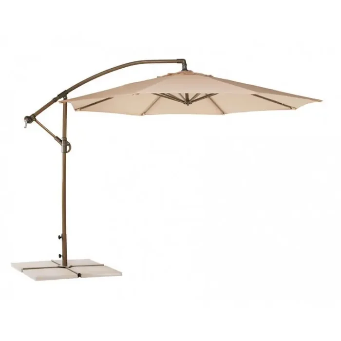 Parasol Aluminio Pie Lateral 300 Beige Envío Internacional