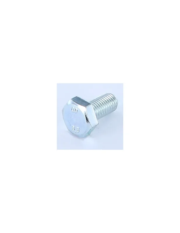 Popular 1 x Tornillo metales cabeza hexagonal M10X20 roscado total Clase 8.8 paso fino paso de 125 Acero cincado blanco