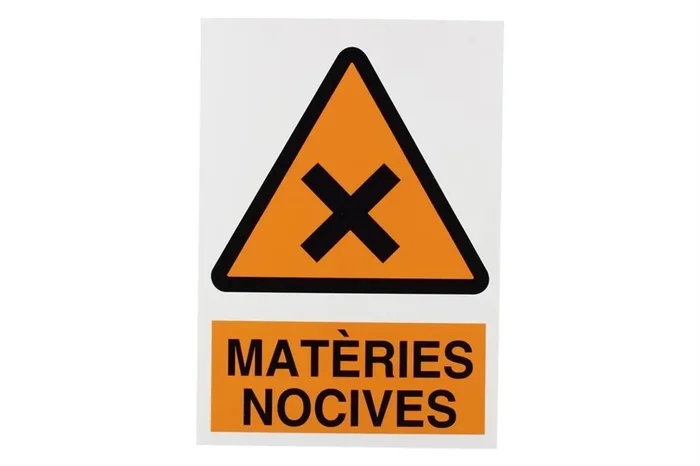 SEÑAL POLIESTIRENO 297X210 MM Perill Matèries Nocives Liquidación