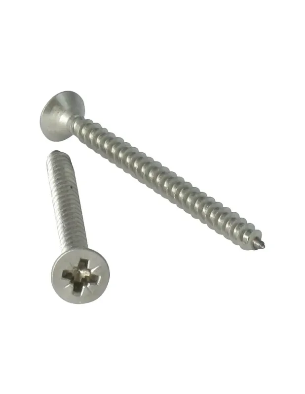 Última Versión 1 x Tornillo de madera y aglomerado savis cabeza fresada Pozi 2 4.5X65 roscado total Inoxidable A4