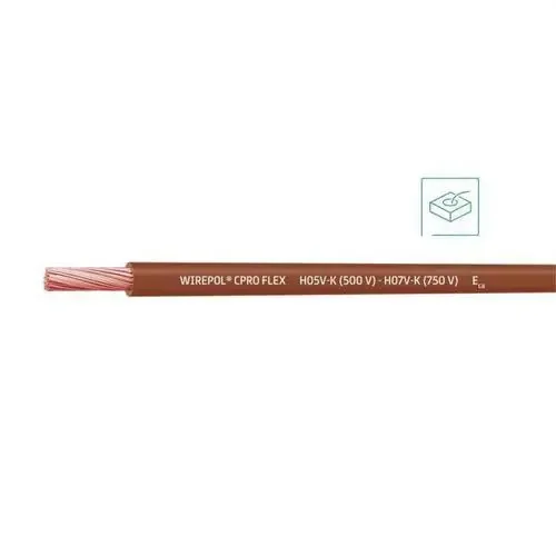 Última Versión CABLE WIREPOL CPRO FLEX H05V-K(500V)-H07V-K(750V)1×1,5 MR(SE SUMINISTRA CJ.200m)
