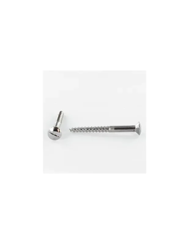 Últimas Unidades 1 x Tornillo madera Acero cromado cabeza fresada abombada ranura 6X40