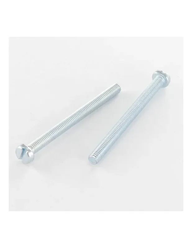 Últimas Unidades 1 x Tornillo metales cabeza cilíndrica TC ranura M5X45 Acero cincado blanco