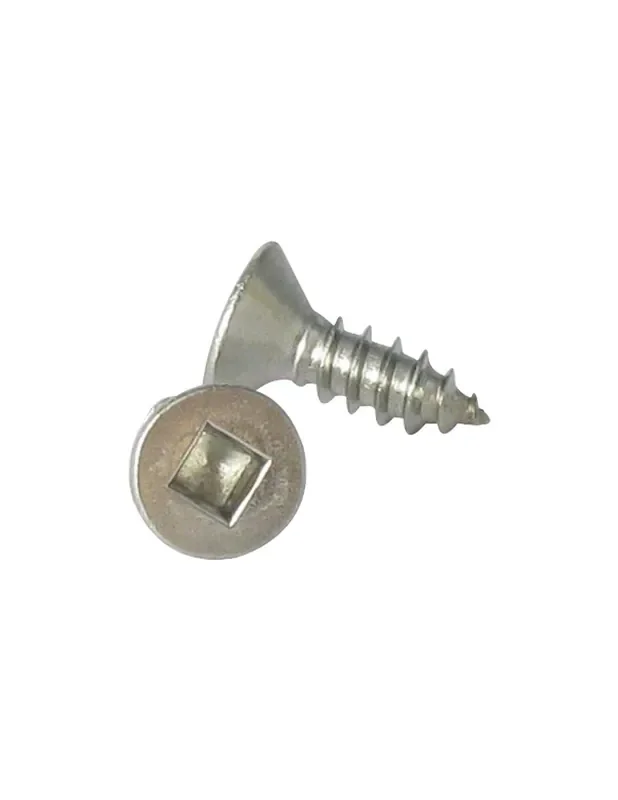 Últimas Unidades 30 x Tornillo chapa cabeza fresada cuadrado 4.8X80 huella cuadrada 2 Inoxidable A2