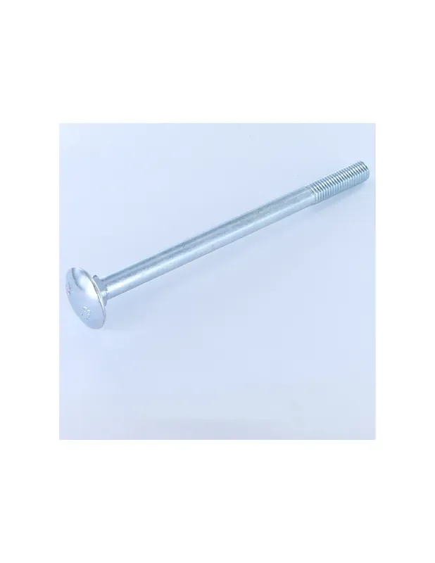 Venta Final 1 x Cabeza redonda cuello cuadrado roscado parcial M10X190 Acero cincado blanco