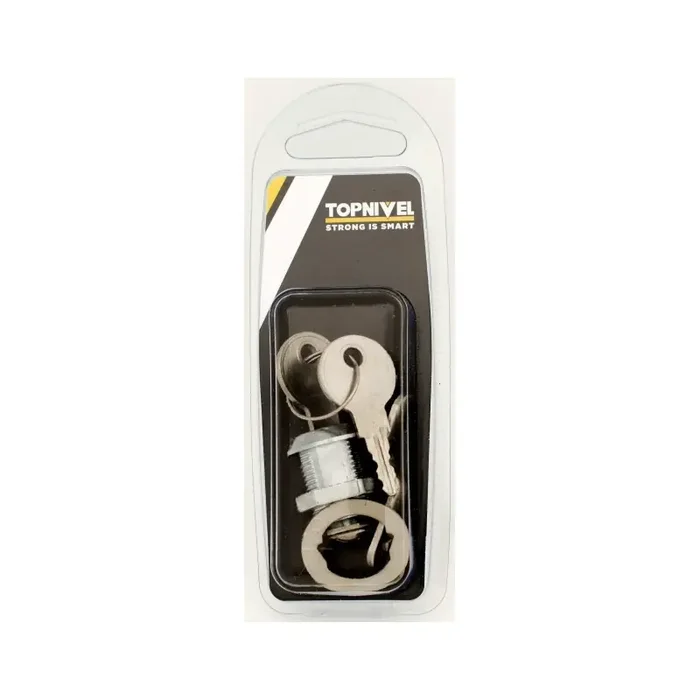 Venta Final CERRADURA BUZON CROMADO BRILLO CURVA 20 MM NIVEL
