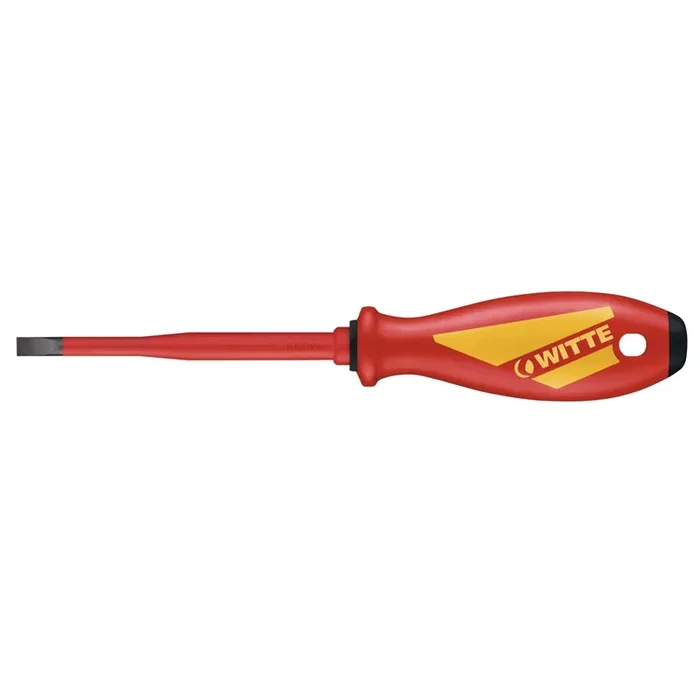 Witte 53904 Destornillador aislado de boca plana con varilla reducida MAXX VDE Slim (40×100 mm) Popular
